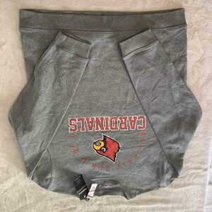 Lousiville Cardinals Size L/G Gray Long Sleeve Hoodie Unisex MLB Baseball